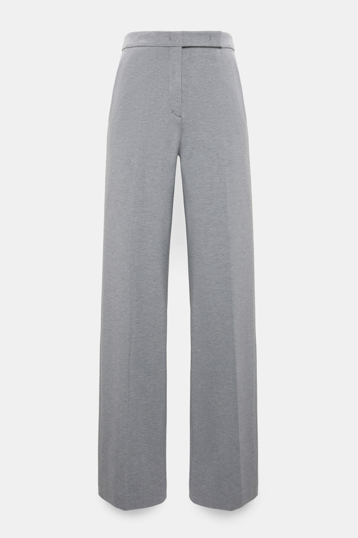 Dorothee Schumacher Wide leg pants in Punto Milano grey melange