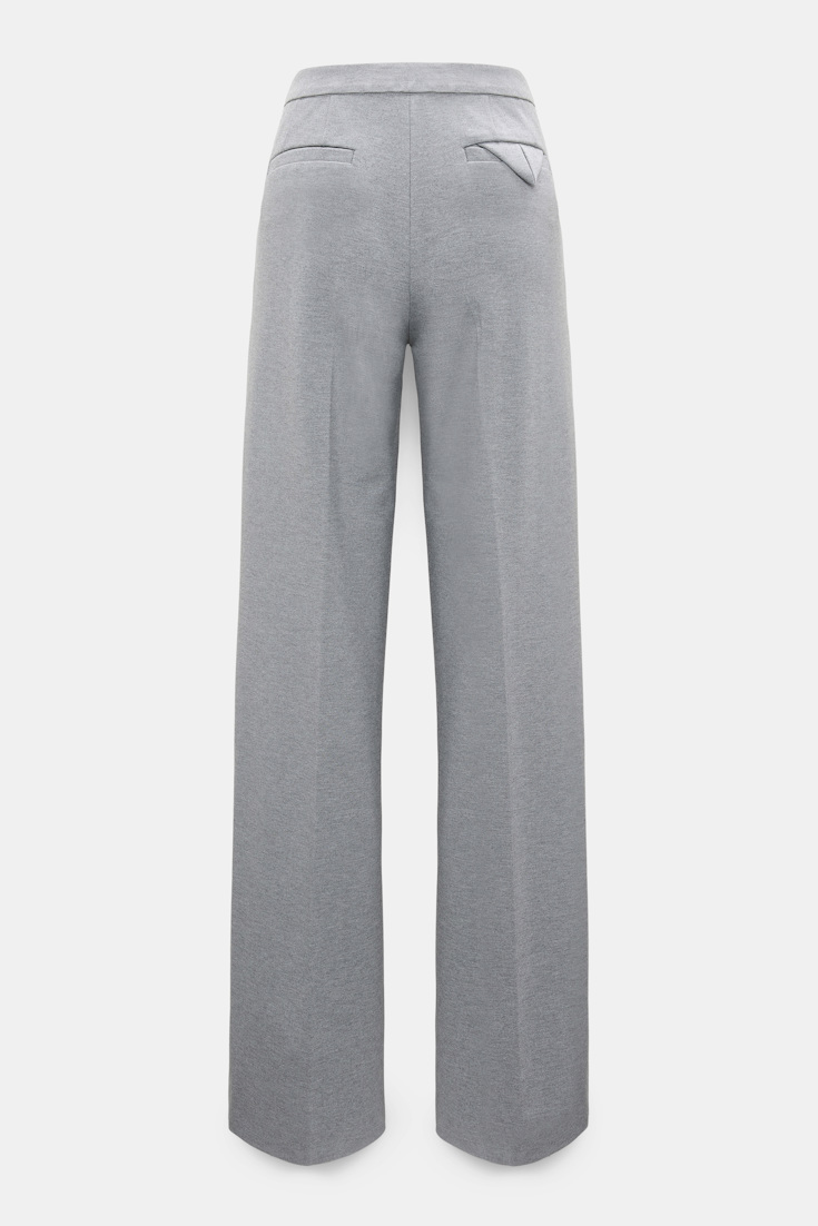 Dorothee Schumacher Wide leg pants in Punto Milano grey melange