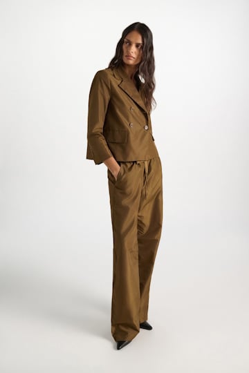 Dorothee Schumacher Boxy Blazer aus Nylon porcini