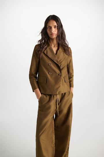 Dorothee Schumacher Boxy Blazer aus Nylon porcini