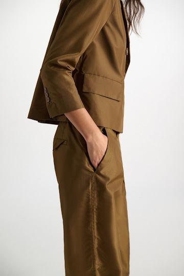 Dorothee Schumacher Boxy Blazer aus Nylon porcini