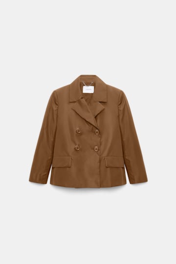 Dorothee Schumacher Boxy Nylon blazer porcini
