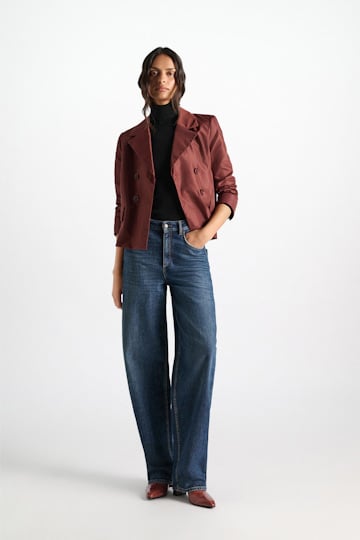 Dorothee Schumacher Boxy Blazer aus Nylon cinnamon
