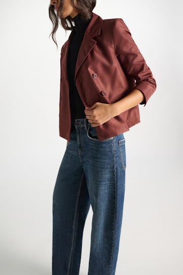 Dorothee Schumacher Boxy Blazer aus Nylon cinnamon