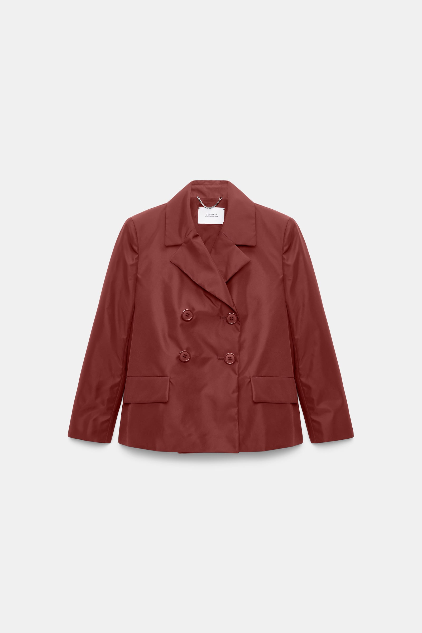 Dorothee Schumacher Boxy Nylon blazer cinnamon