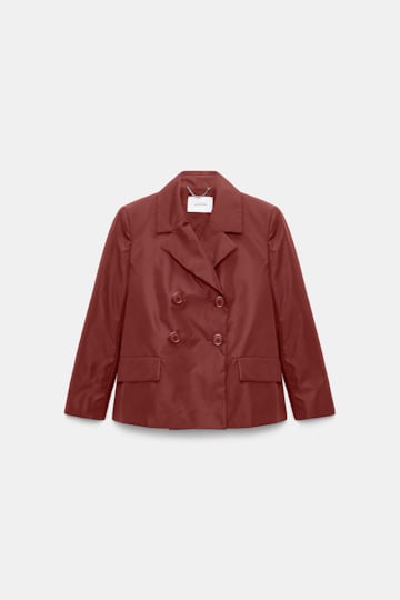 Dorothee Schumacher Boxy Nylon blazer cinnamon