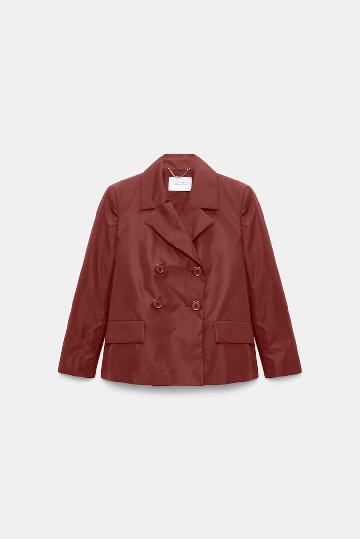 Dorothee Schumacher Boxy Nylon blazer cinnamon