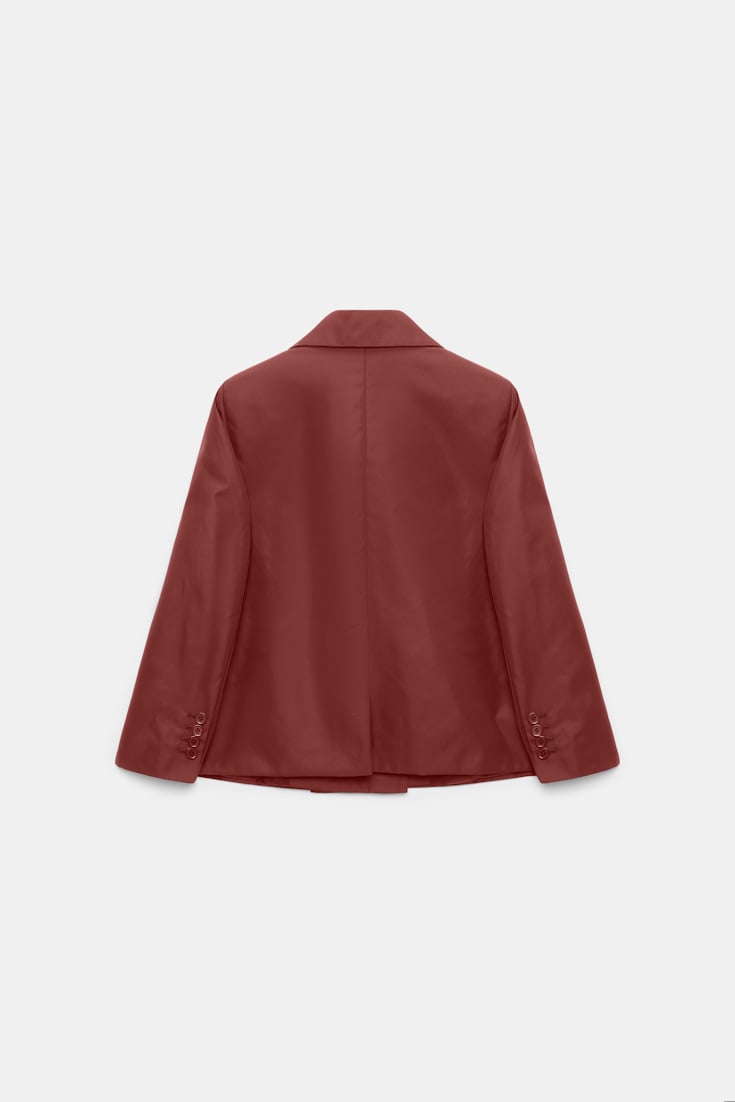 Dorothee Schumacher Boxy Nylon blazer cinnamon
