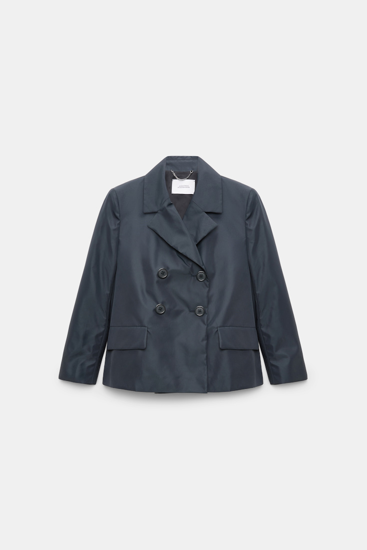Dorothee Schumacher Boxy Blazer aus Nylon midnight navy