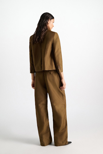 Dorothee Schumacher Barrel Pants aus Nylon porcini