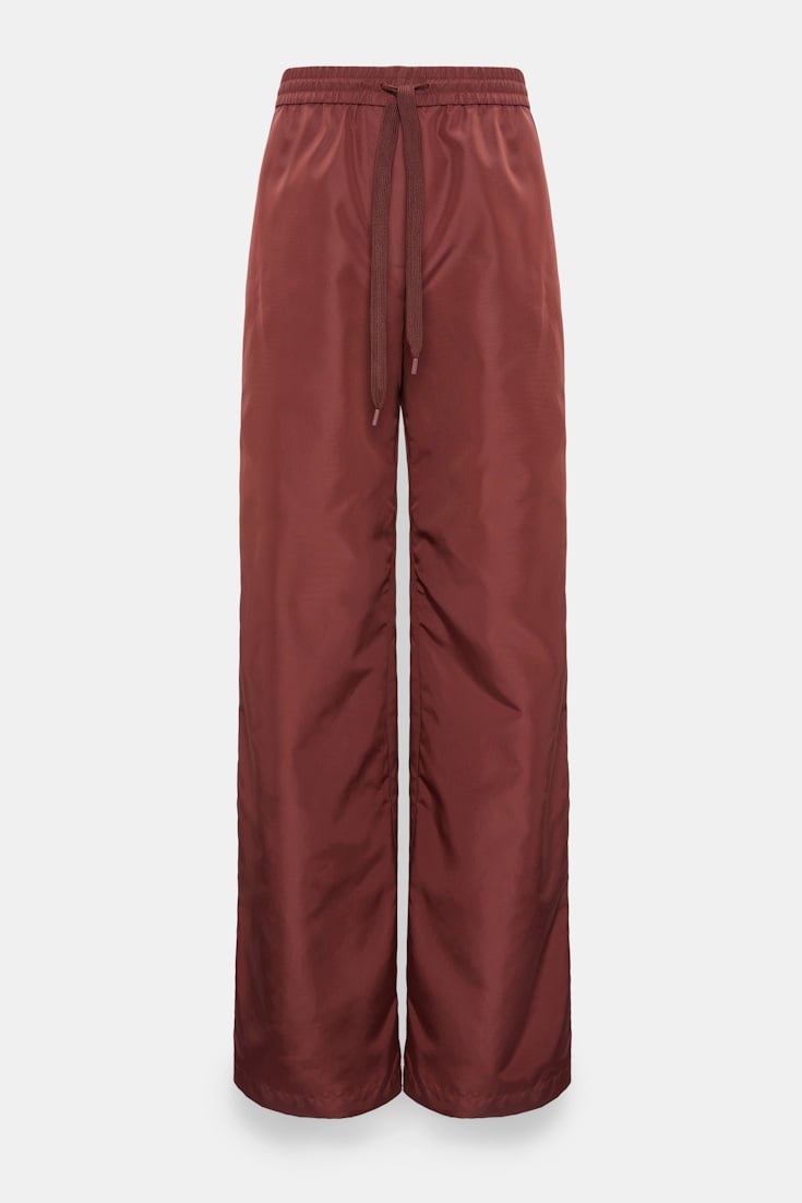 Dorothee Schumacher Barrel leg Nylon pants cinnamon