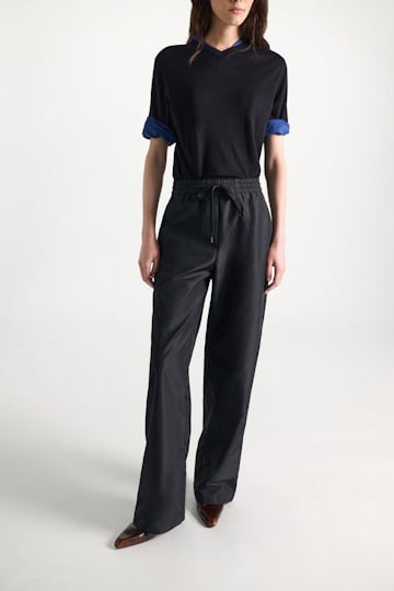 Dorothee Schumacher Barrel Pants aus Nylon midnight navy