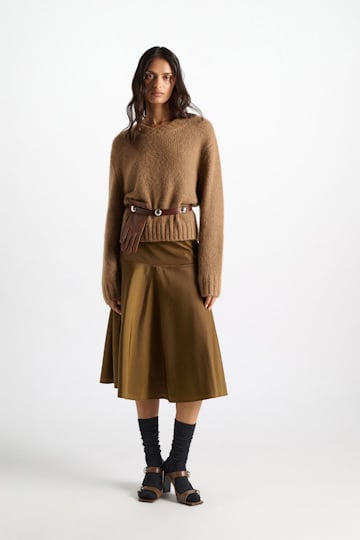 Dorothee Schumacher Nylon skirt porcini