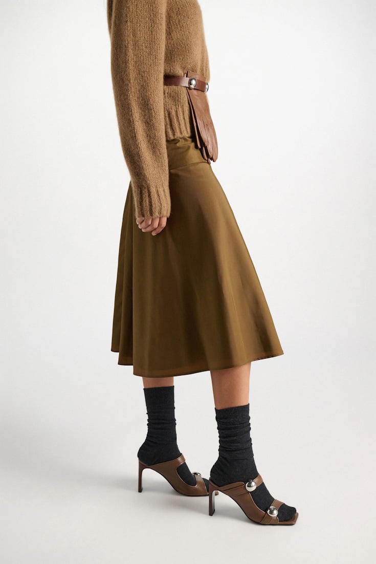 Dorothee Schumacher Nylon skirt porcini Model Detail View