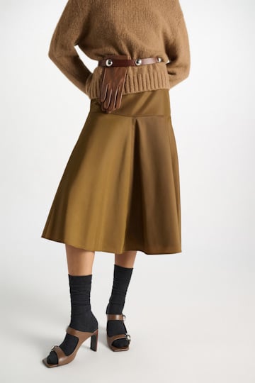 Dorothee Schumacher Nylon skirt porcini