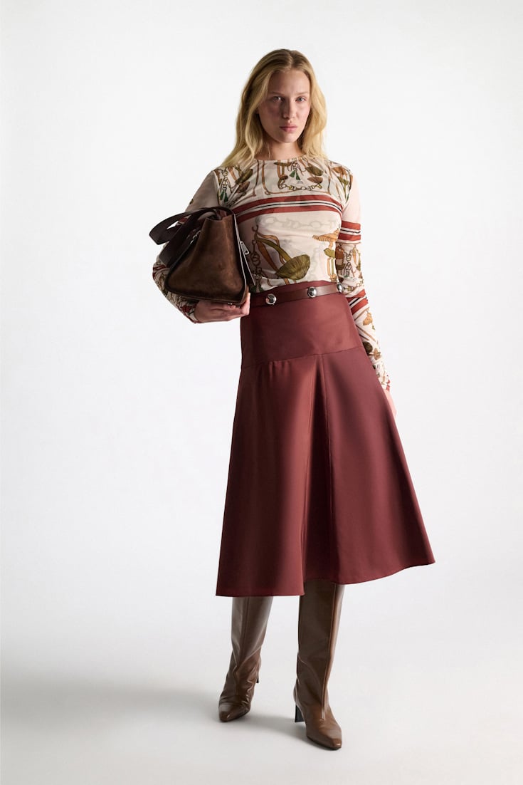Dorothee Schumacher Rock aus Nylon cinnamon