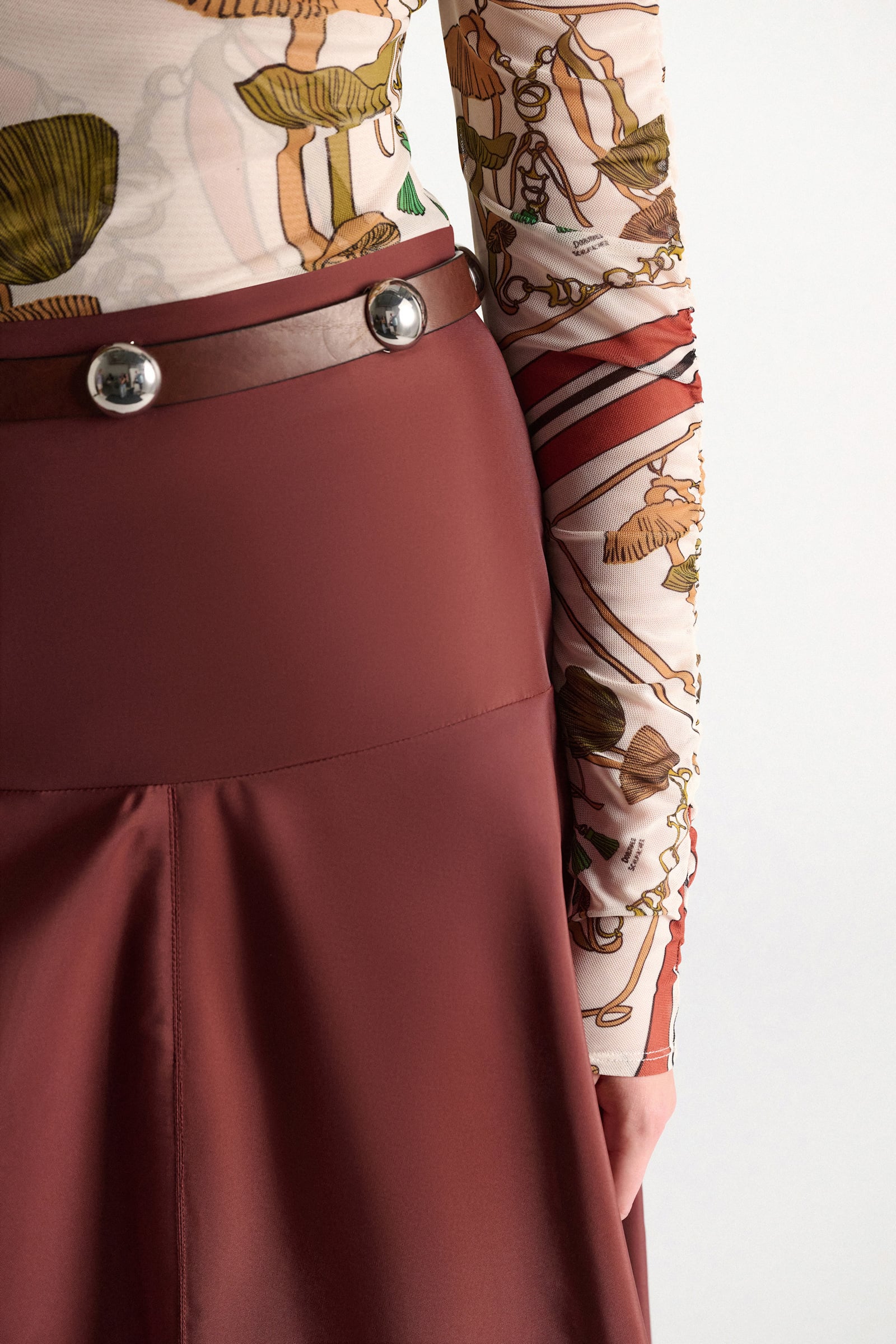 Dorothee Schumacher Rock aus Nylon cinnamon