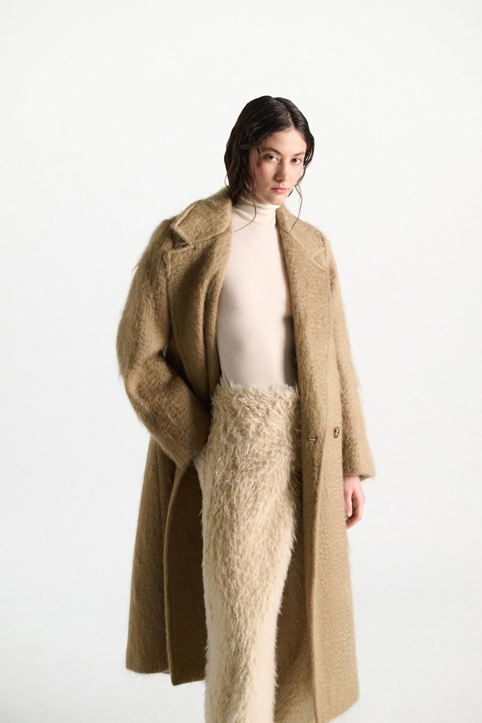 Dorothee Schumacher Wool-mohair coat trench