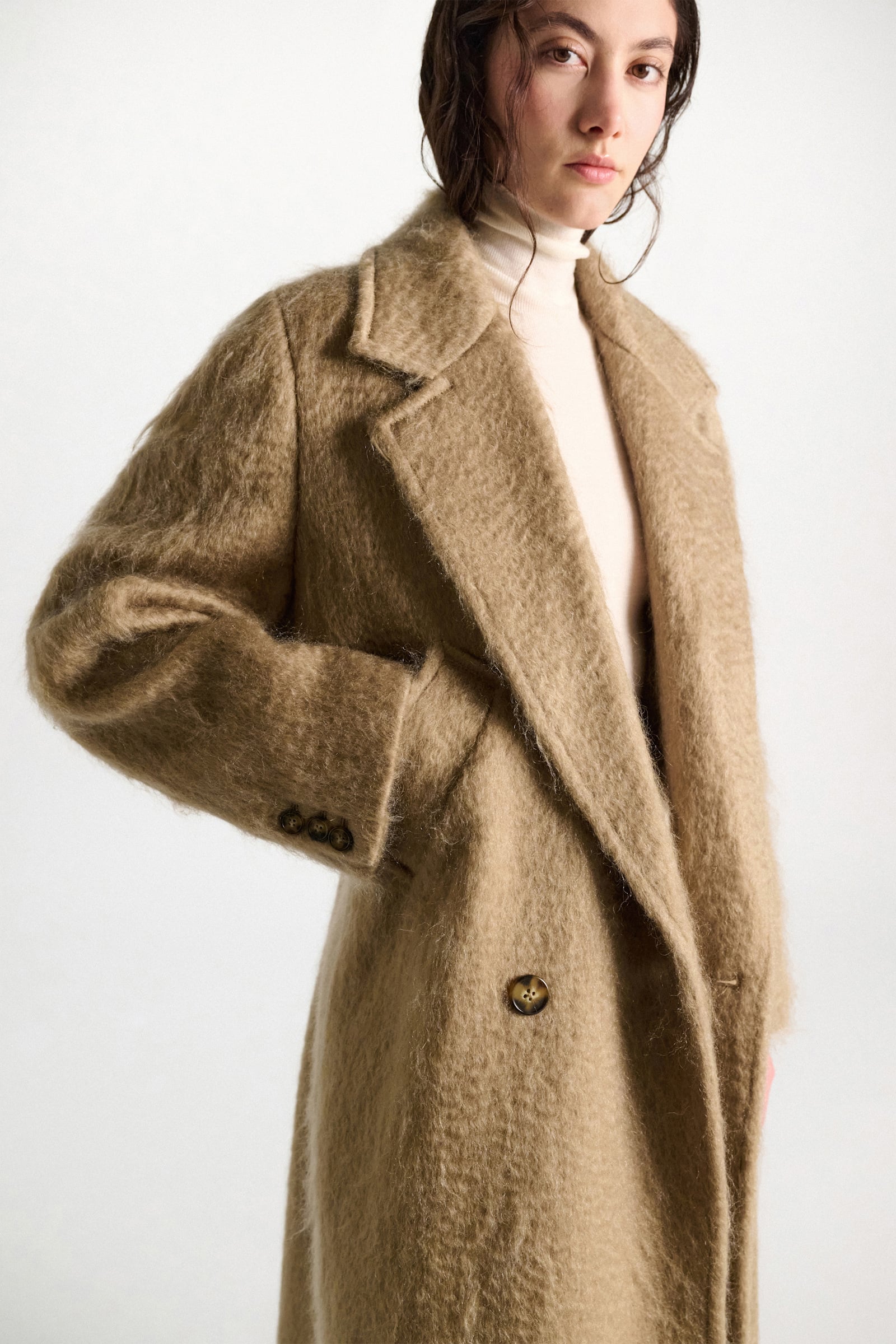 Dorothee Schumacher Wool-mohair coat trench