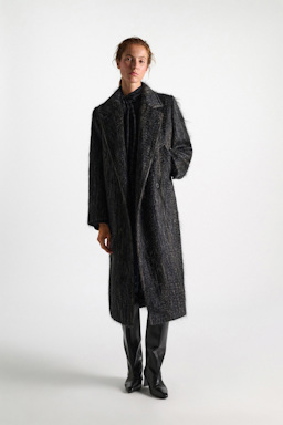 Dorothee Schumacher Mantel aus Mohair-Wollmischung anthra melange