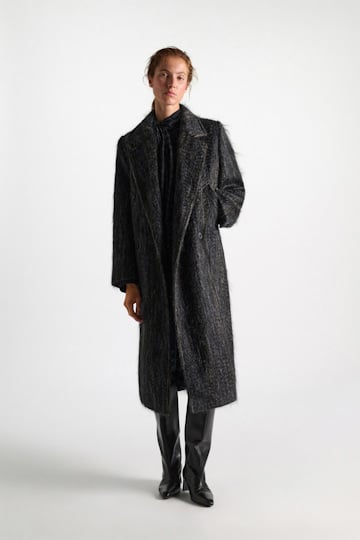 Dorothee Schumacher Wool-mohair coat anthra melange