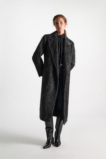 Dorothee Schumacher Wool-mohair coat anthra melange