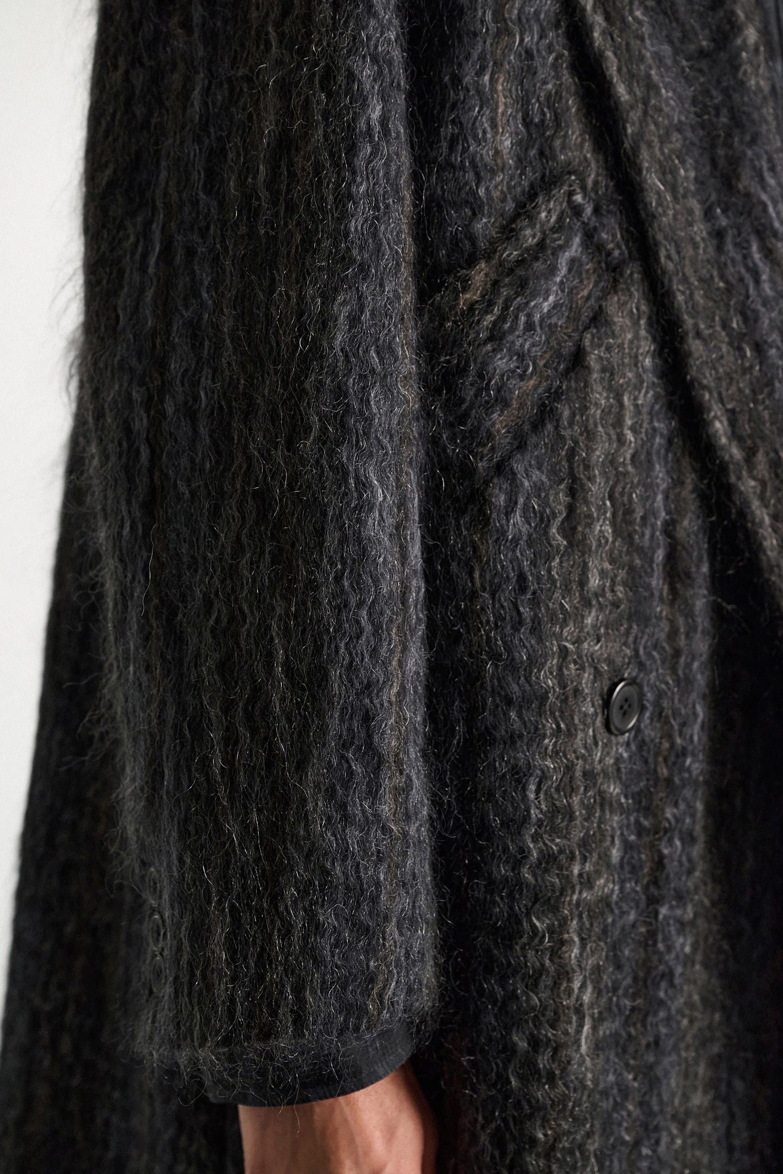 Dorothee Schumacher Wool-mohair coat anthra melange