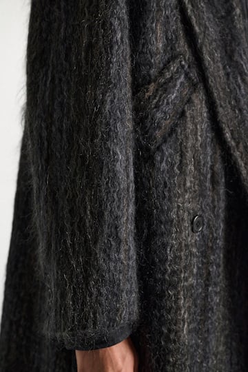 Dorothee Schumacher Wool-mohair coat anthra melange