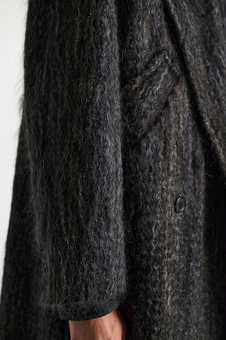 Dorothee Schumacher Wool-mohair coat anthra melange