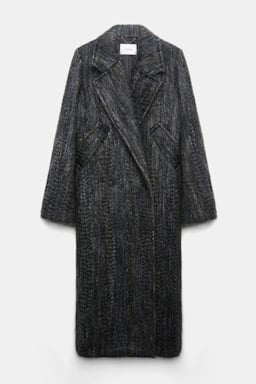 Dorothee Schumacher Wool-mohair coat anthra melange
