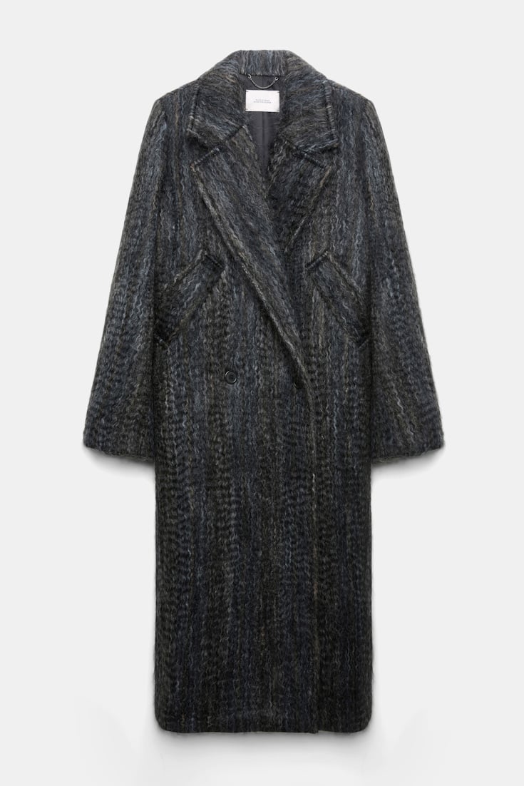 Dorothee Schumacher Wool-mohair coat anthra melange