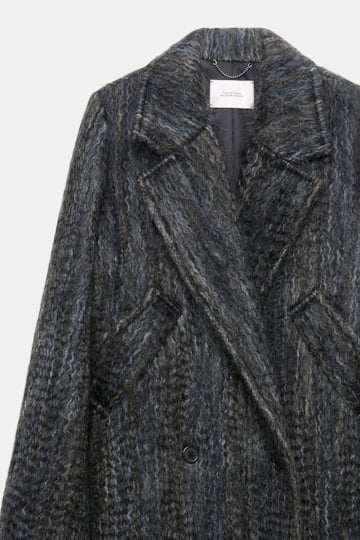 Dorothee Schumacher Wool-mohair coat anthra melange
