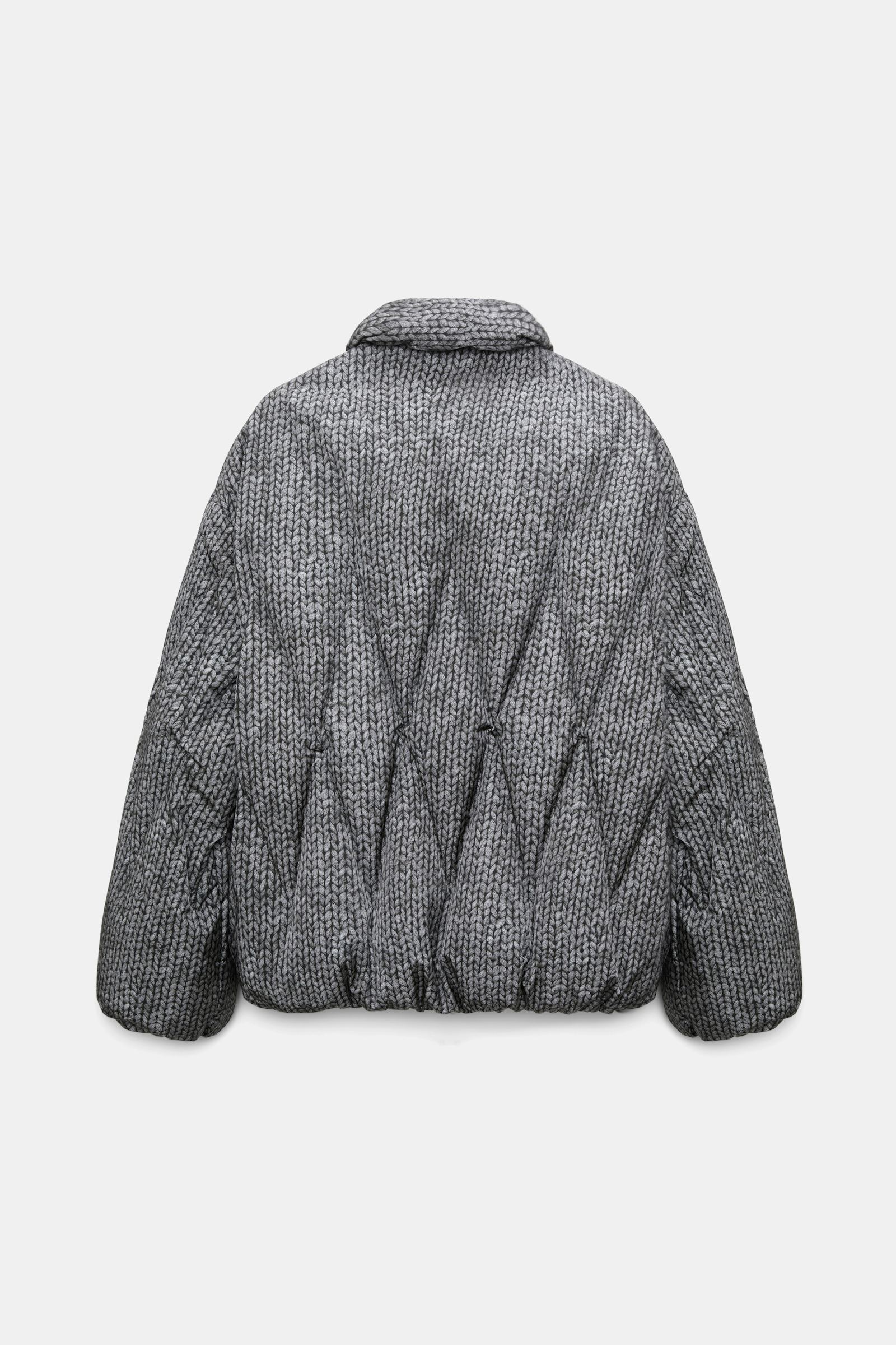 Dorothee Schumacher Printed down jacket knit print grey