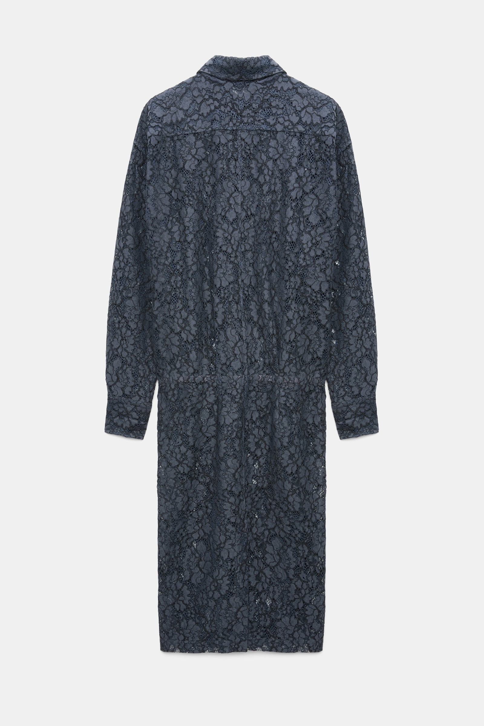 Dorothee Schumacher Guipure lace shirtdress smoked pearl
