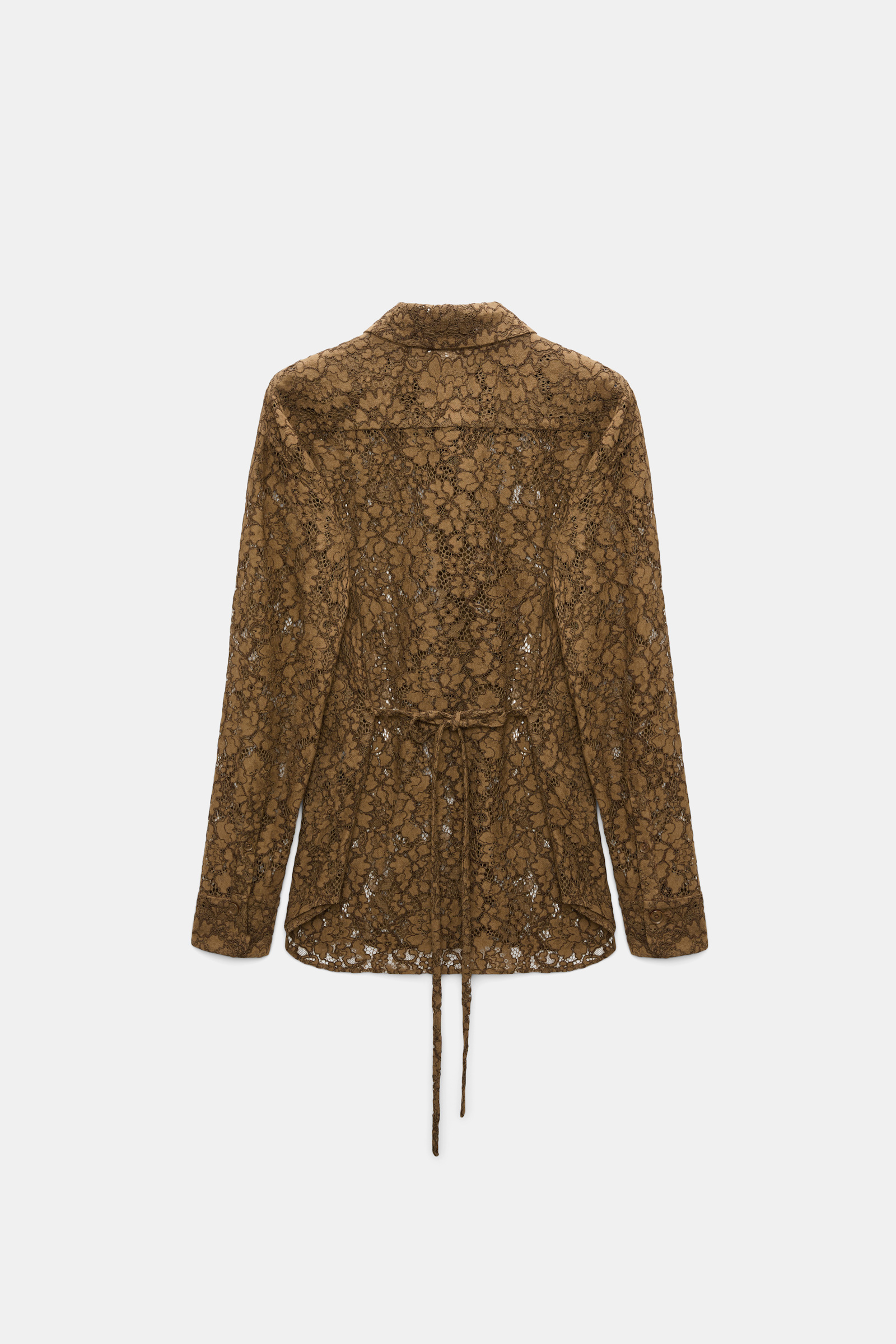 Dorothee Schumacher Guipure lace shirt porcini