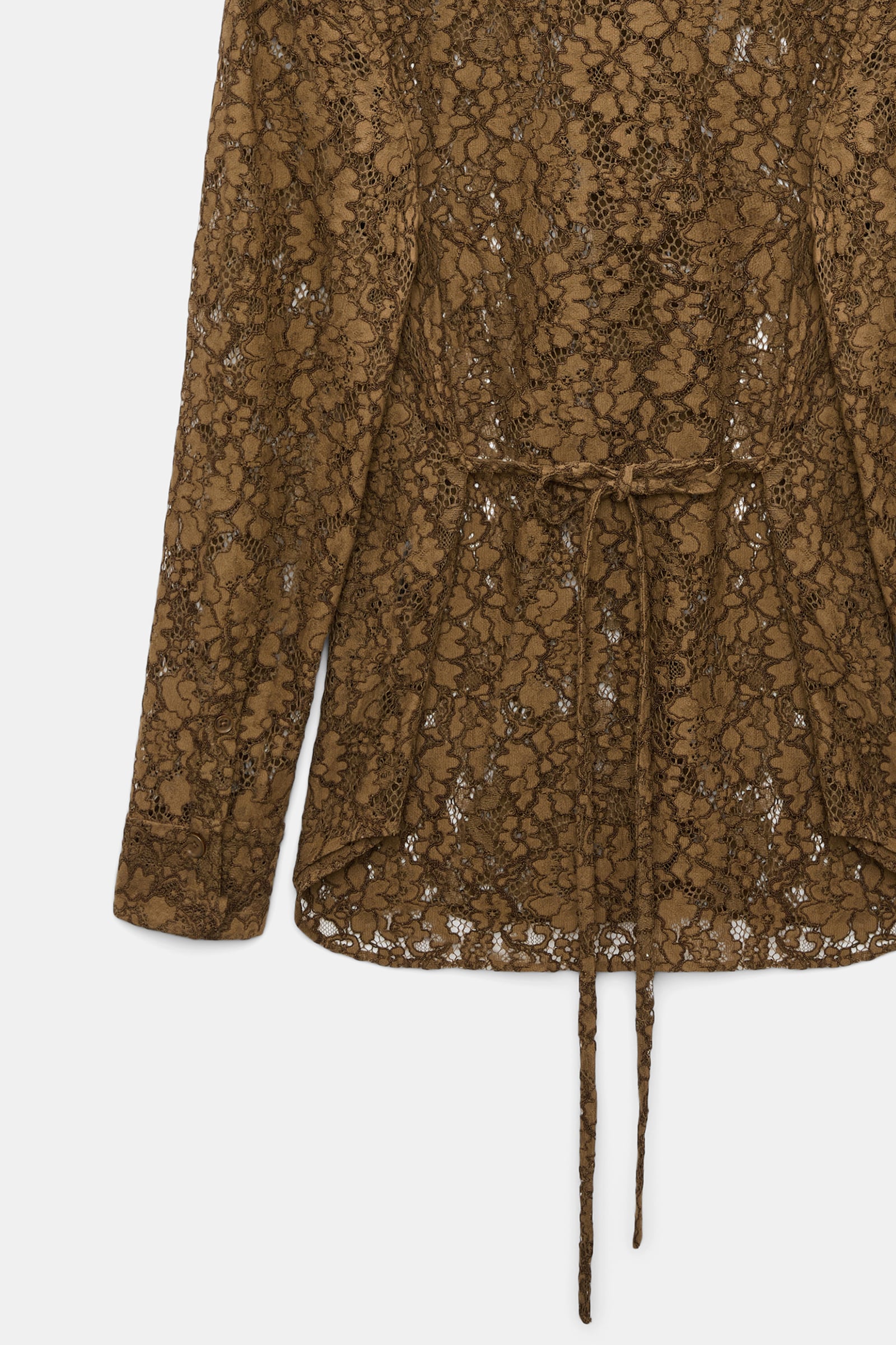 Dorothee Schumacher Guipure lace shirt porcini