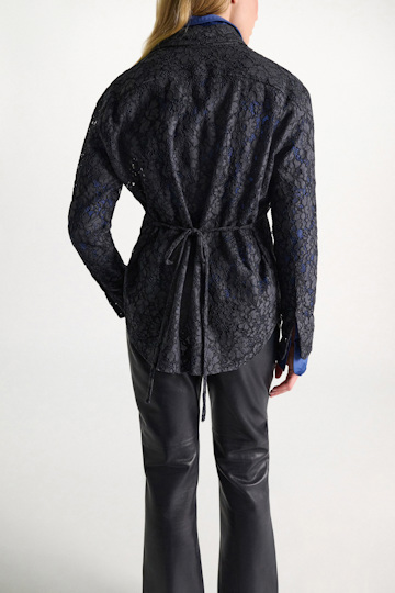 Dorothee Schumacher Guipure lace shirt smoked pearl