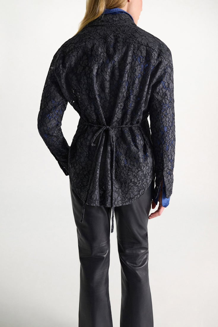 Dorothee Schumacher Guipure lace shirt smoked pearl