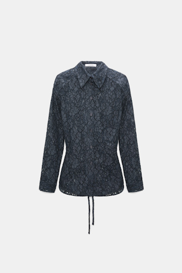 Dorothee Schumacher Guipure lace shirt smoked pearl
