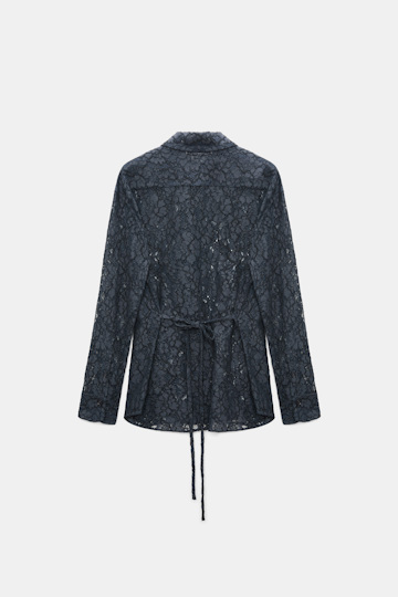 Dorothee Schumacher Guipure lace shirt smoked pearl