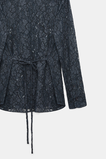 Dorothee Schumacher Guipure lace shirt smoked pearl