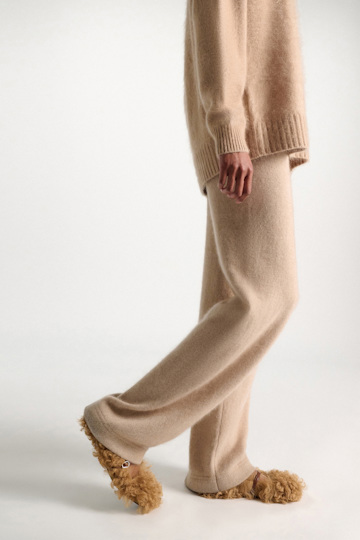 Dorothee Schumacher Curly sheepskin Mary-Janes saffron
