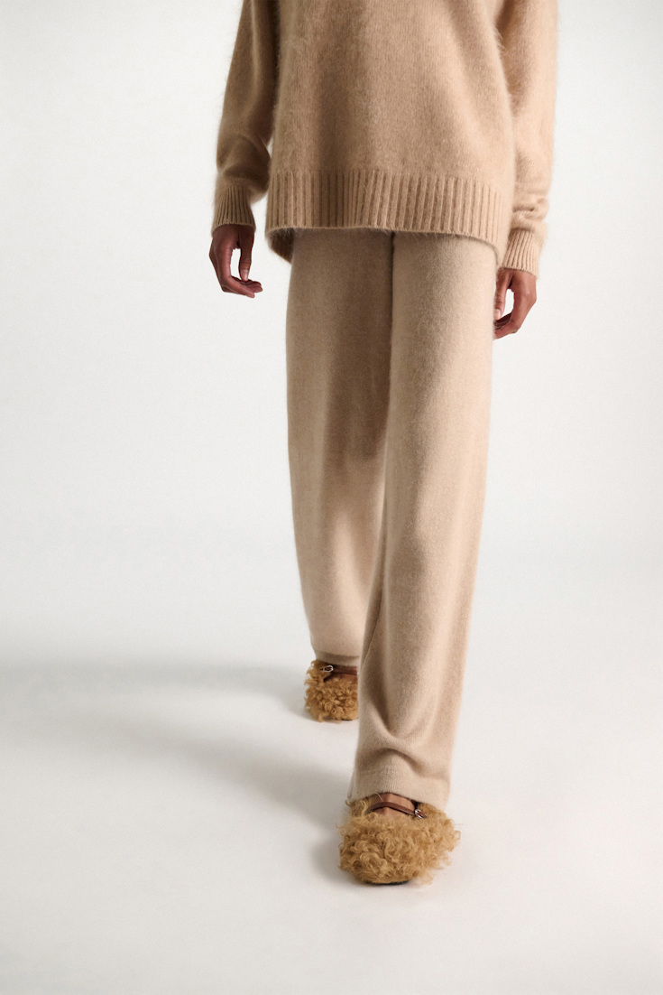 Dorothee Schumacher Curly sheepskin Mary-Janes saffron