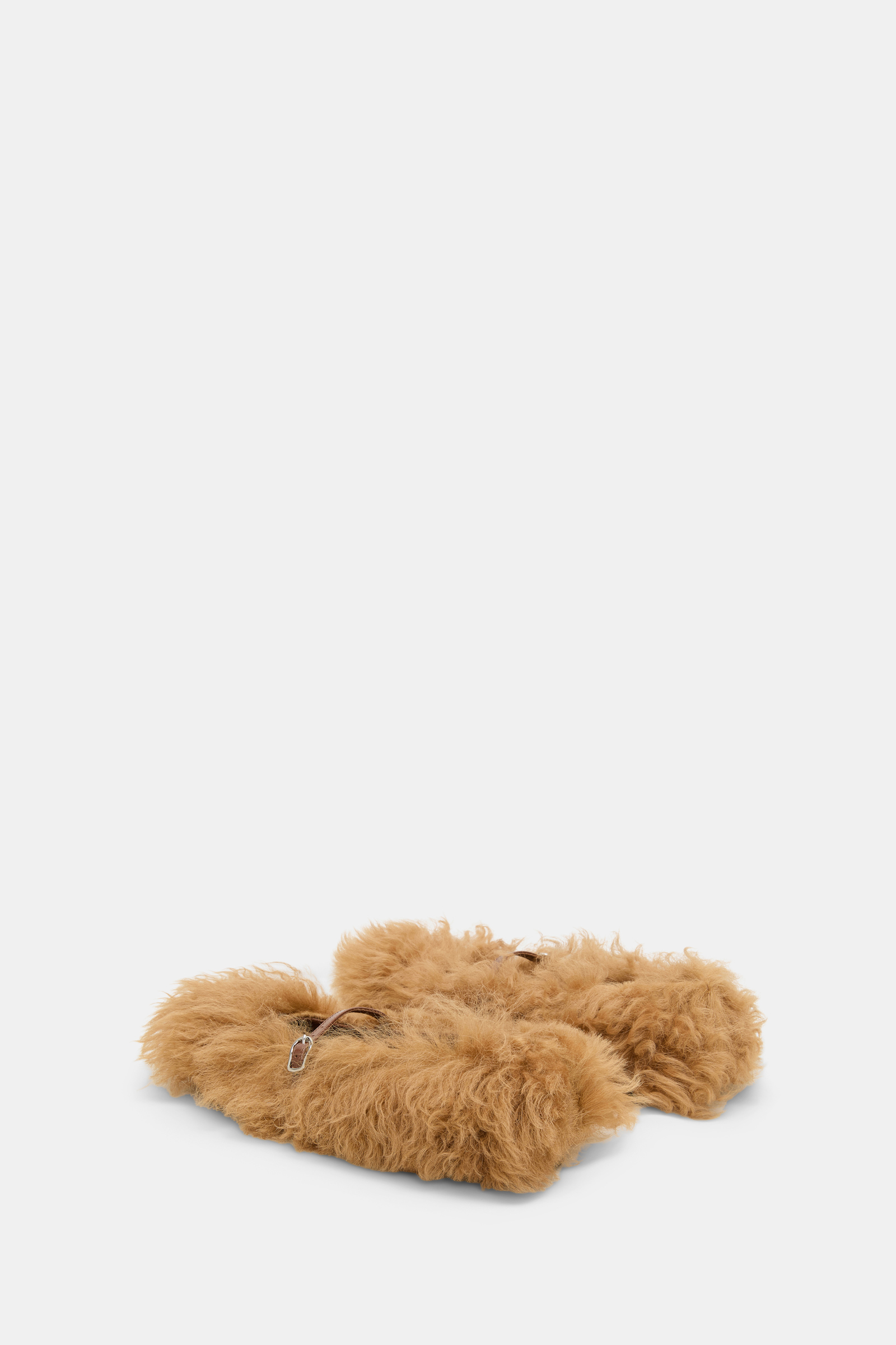 Dorothee Schumacher Curly sheepskin Mary-Janes saffron