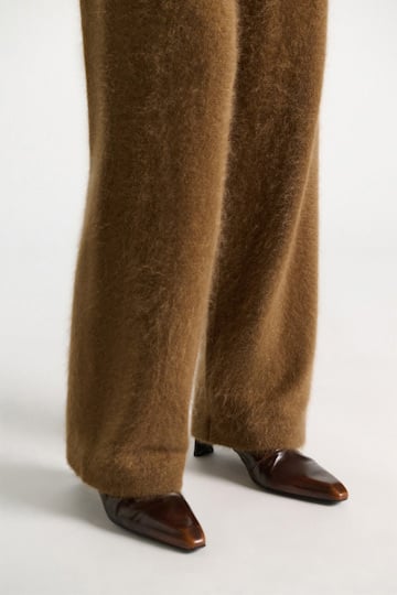 Dorothee Schumacher Stiefeletten aus gebürstetem Leder brown brush off