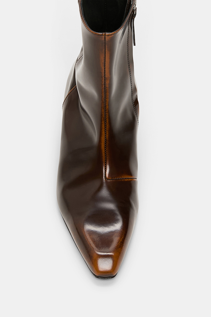 Dorothee Schumacher Brushed boxcalf ankle boots brown brush off