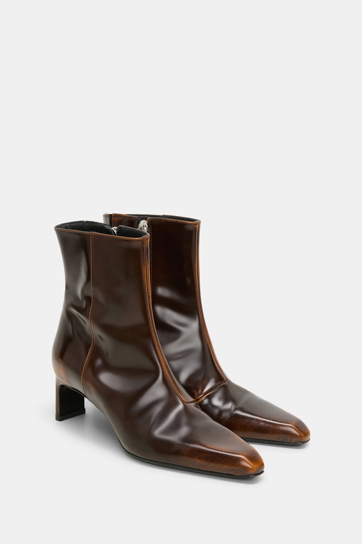 Dorothee Schumacher Brushed boxcalf ankle boots brown brush off