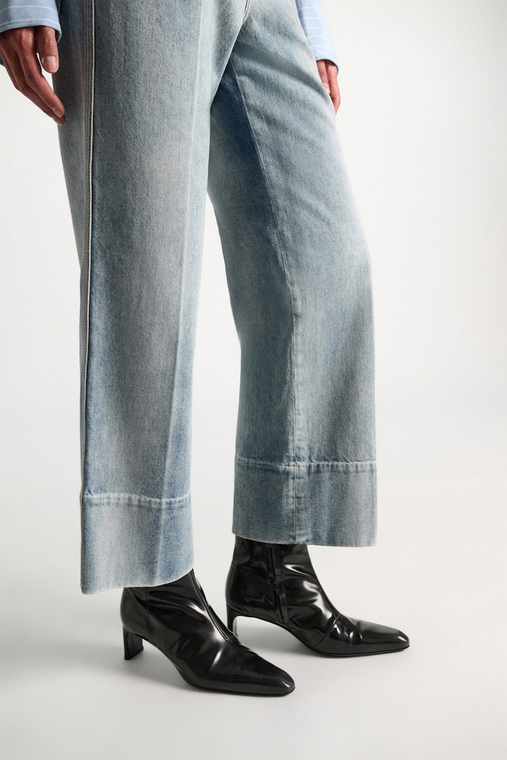 Dorothee Schumacher Brushed boxcalf ankle boots black