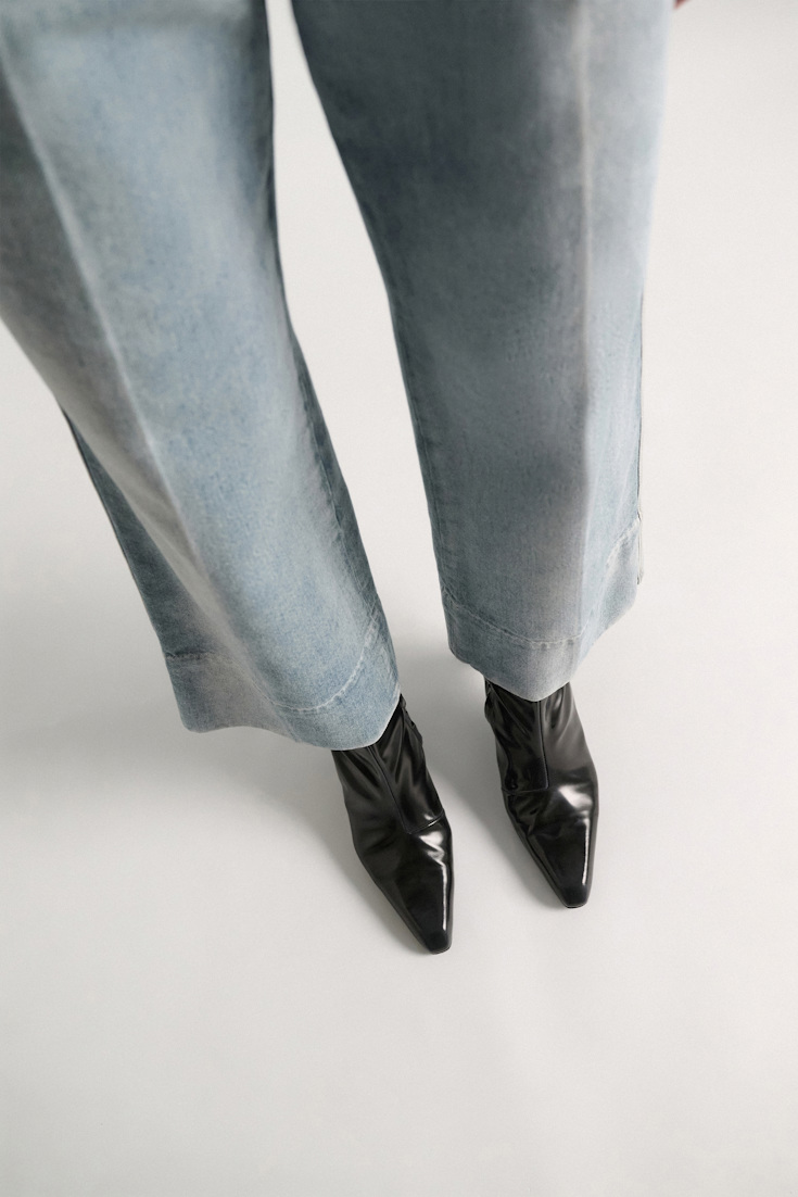 Dorothee Schumacher Brushed boxcalf ankle boots black