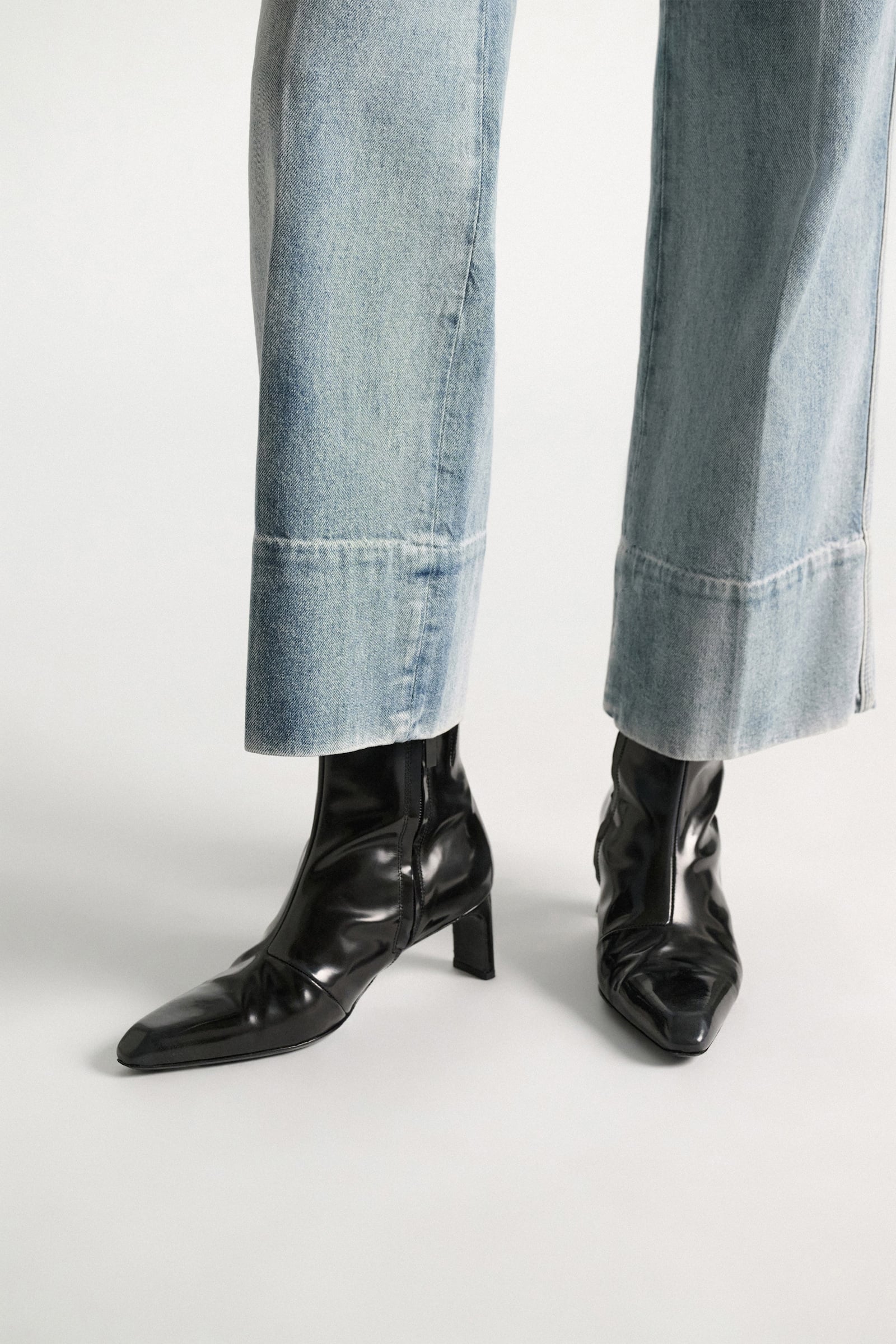 Dorothee Schumacher Brushed boxcalf ankle boots black